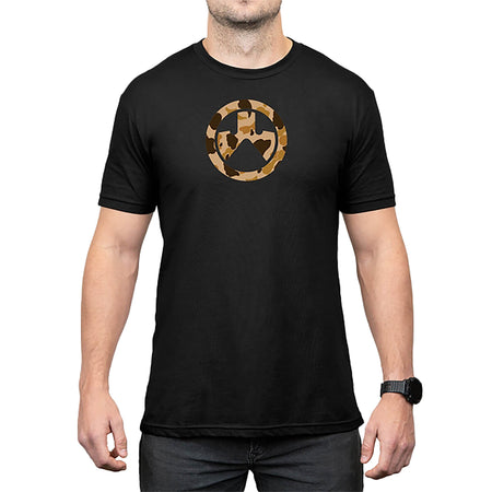 Magpul Raider Camo Icon CVC Black Cotton/Polyester Short Sleeve Tee - Large