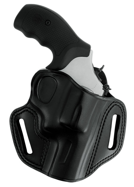 Galco CM192B Combat Master OWB Belt Holster Black Steerhide Fits S&W L Frame M686 3" Right Hand