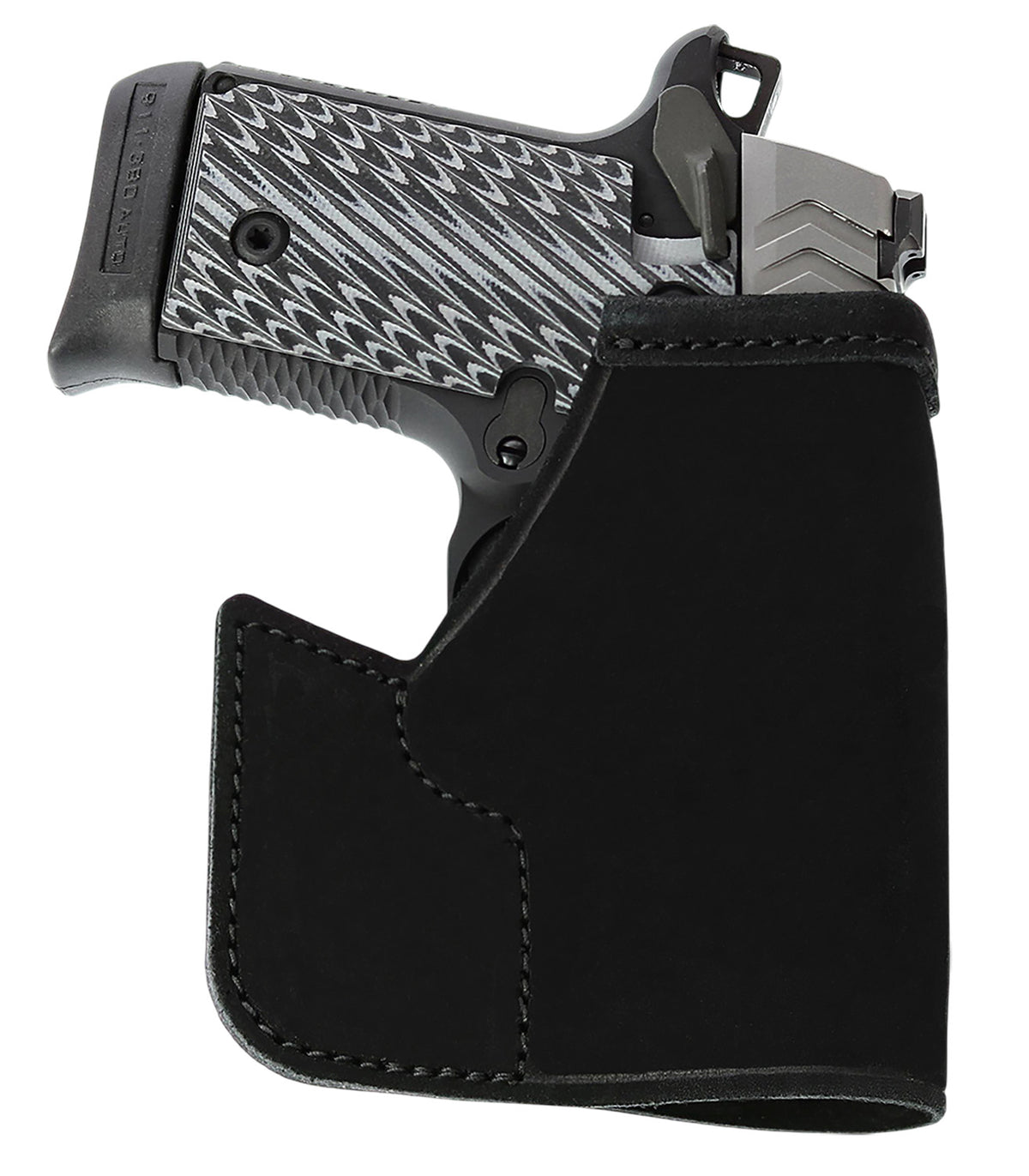 Galco PRO648B Pocket Protector Holster Black Steerhide Fits S&W Bodyguard 2.0 Ambidextrous