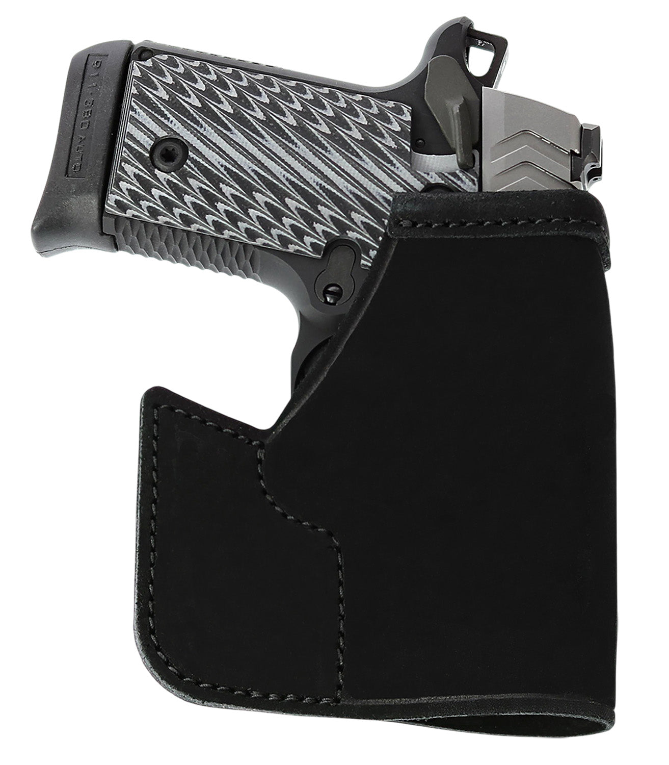 Galco PRO648B Pocket Protector Holster Black Steerhide Fits S&W Bodyguard 2.0 Ambidextrous