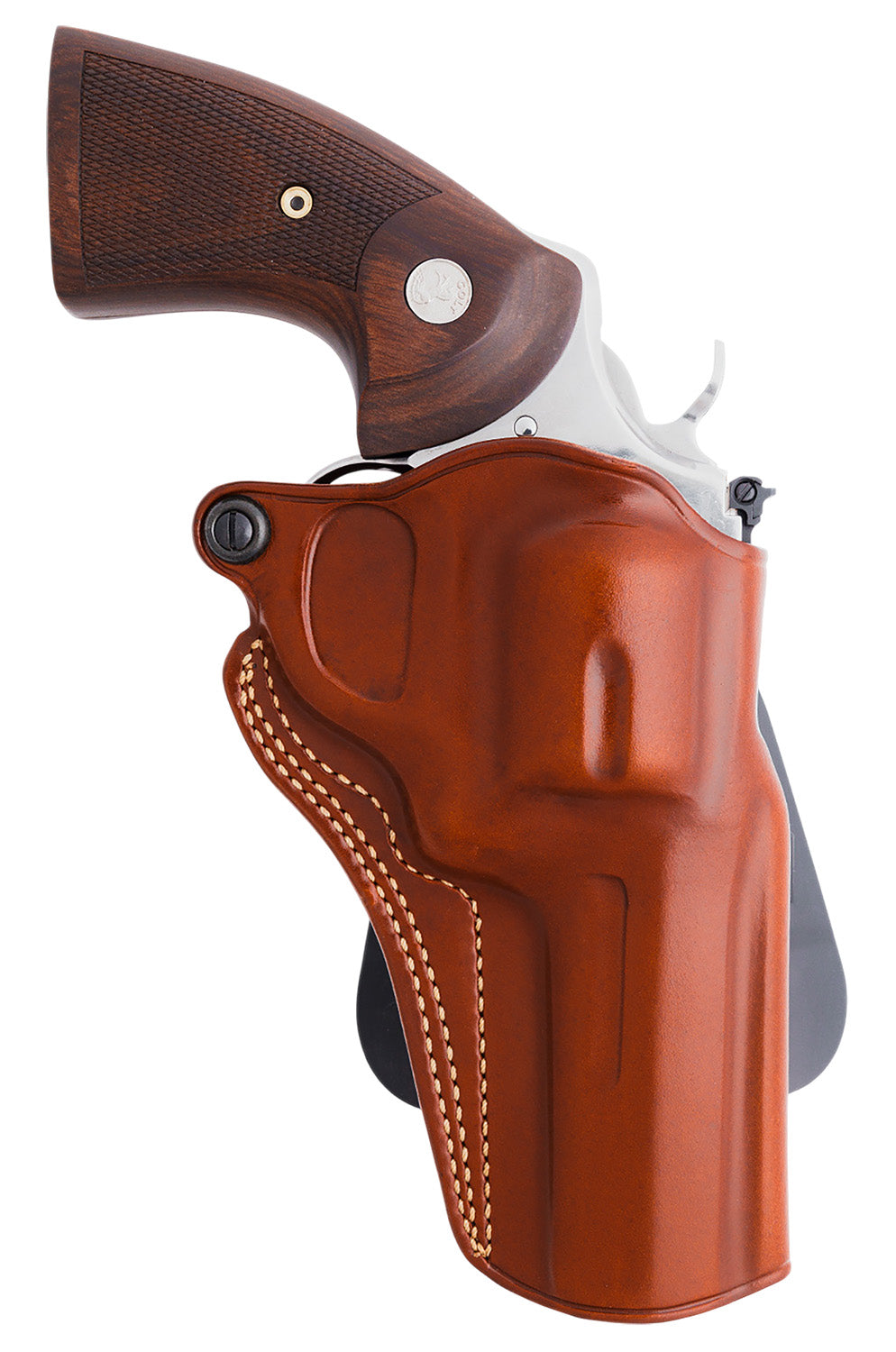 Galco SM2-158 Speed Master 2.0 Paddle OWB Holster Tan Steerhide Fits S&W J Frame M640 2.13" Right Hand
