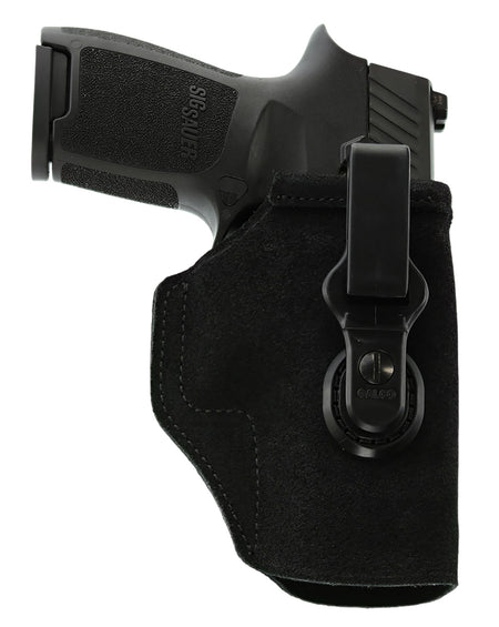 Galco TUC818RB Tuck-N-Go Strongside/Crossdraw IWB Holster Black Steerhide Fits Sig Sauer P365 Fuse Ambidextrous