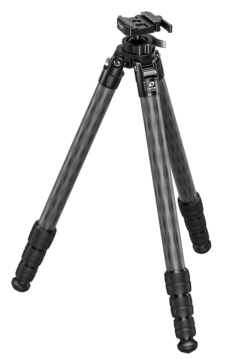 Leofoto USA ST-324CX Integrated Ballhead ST-X Rifle Tripod 6.06"-58.54" Black Aluminum