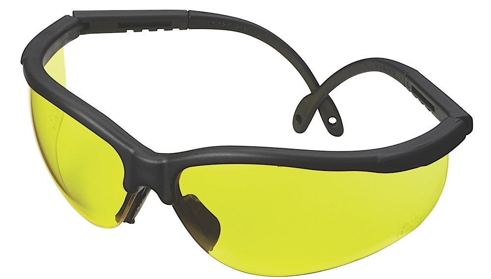 Champion Standard Shooting Glasses - Black Frame / Yellow Lens