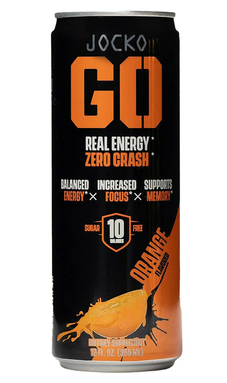Jocko Fuel Orange Energy Drink 12oz Cans 12 Pack