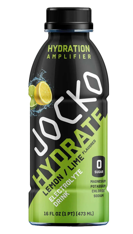 Jocko Fuel Lemon Lime Hydrate Drink 16oz 12 Pack