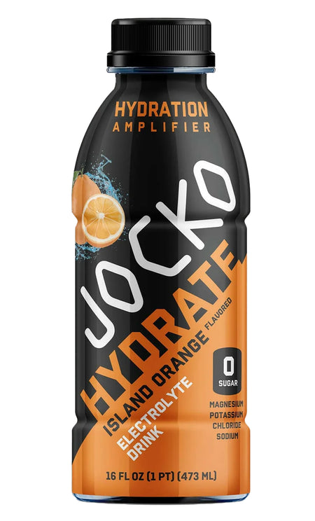 Jocko Fuel Island Orange Hydrate Drink 16oz 12 Pack