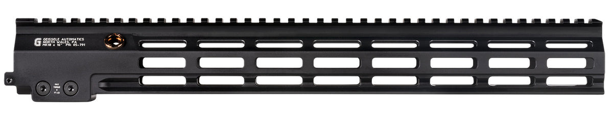 Geissele Automatics Super Modular Rail MK18 Black Aluminum 16.50" Handguard