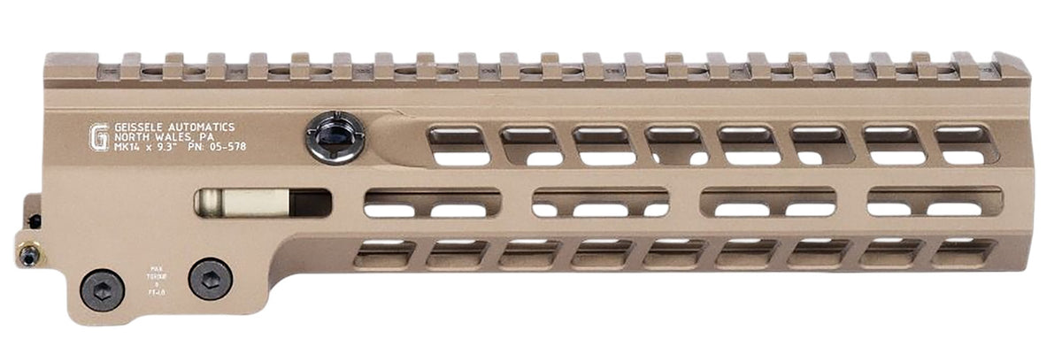 Geissele Automatics 05578S Super Modular Rail MK14 DDC Aluminum 9.30" Handguard