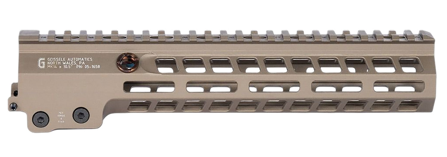 Geissele Automatics 051658S Super Modular Rail MK14 DDC Aluminum 10.50" Handguard