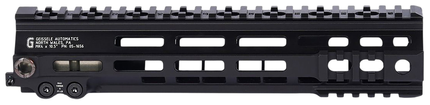Geissele Automatics 051656B Super Modular Rail Mk4 Black Aluminum 10.50" Handguard