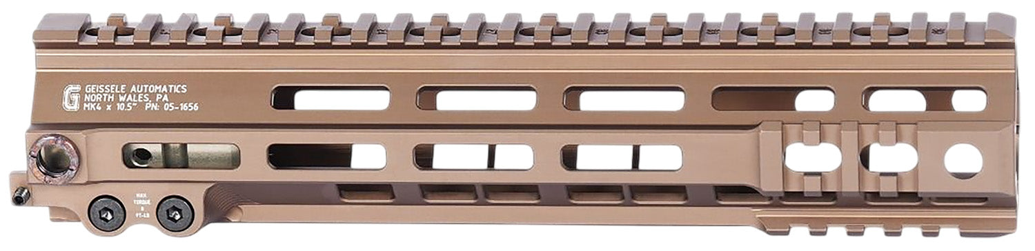 Geissele Automatics 051656S Super Modular Rail Mk4 DDC Aluminum 10.50" Handguard