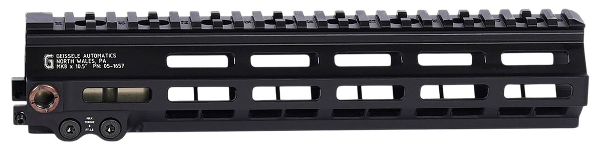 Geissele Automatics 051657B Super Modular Rail MK8 Black Aluminum 10.50" Handguard