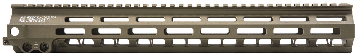 Geissele Automatics 05286S Super Modular Rail MK8 DDC Aluminum 15" Handguard