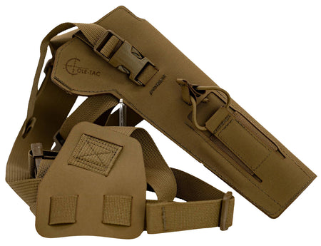 Cole-Tac VW202 Varmint Wrangler Chest Pistol Holder Coyote Brown Left Hand