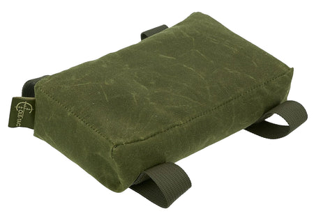 Cole-Tac FB302 Waxed Prefilled Flat Rifle Shooting Bag Green Cordura Nylon