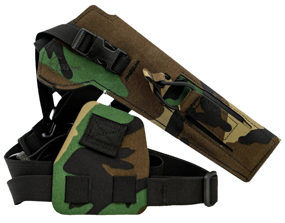 Cole-tac VW106 Varmint Wrangler Chest Pistol Holster M81 Woodland Right Hand