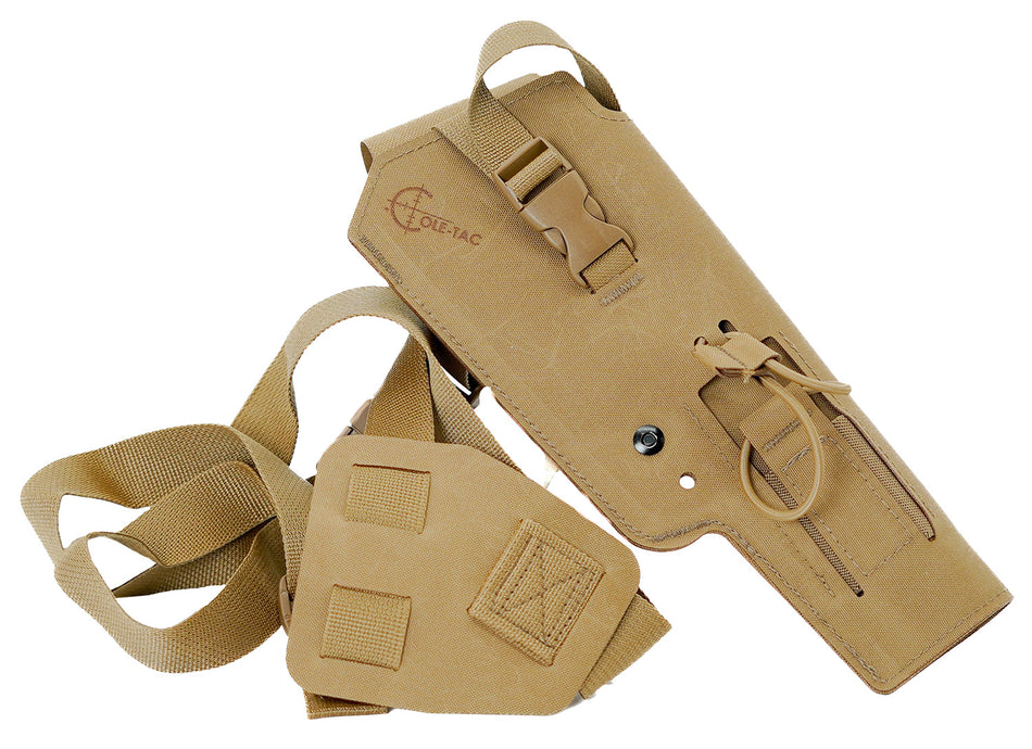 Cole-Tac VW112 Varmint Wrangler Pistol Holder Coyote Brown Right Hand