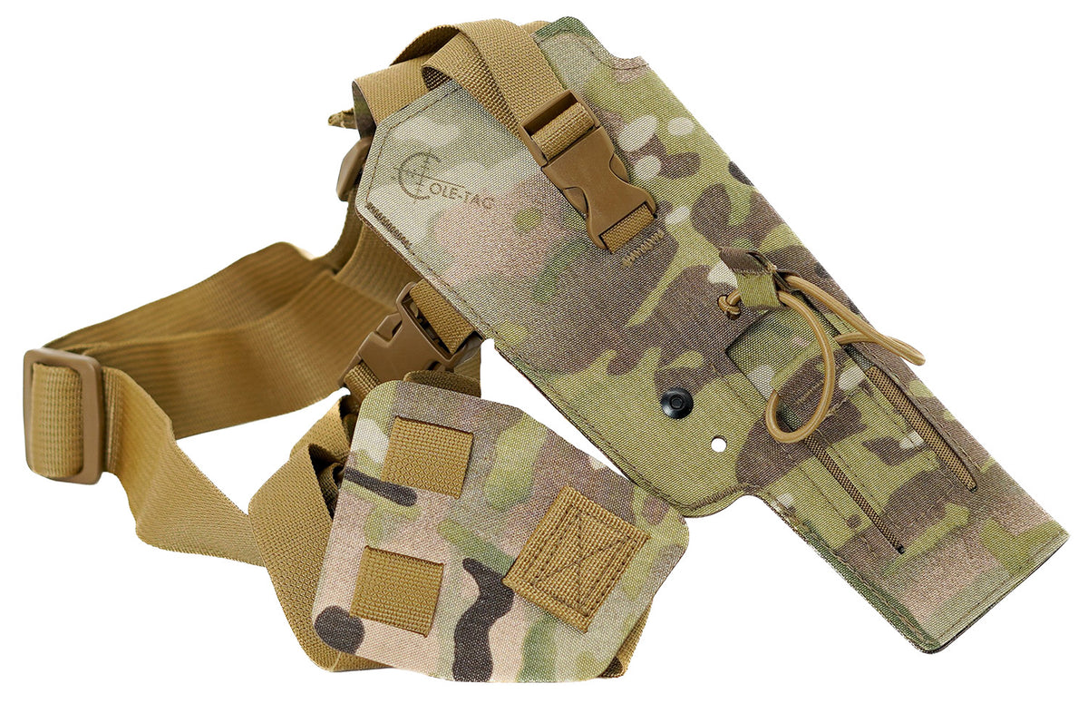 Cole-tac VW113 Varmint Wrangler Chest Pistol Holster Multi-Cam Right Hand