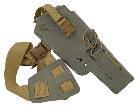 Cole-tac VW214 Varmint Wrangler Chest Pistol Holster Ranger Green Left Hand