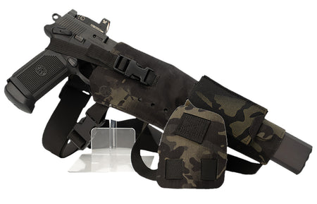 Cole-tac VWX109 Varmint Wrangler XL Chest Pistol Holder MultiCam Black Right Hand
