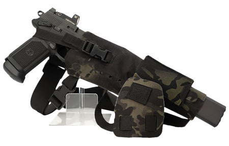 Cole-tac VWX110 Varmint Wrangler XL Chest Pistol Holder MultiCam Black Left Hand