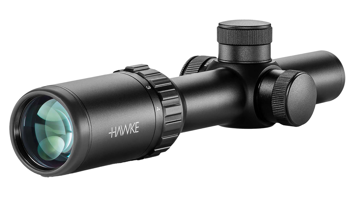 Hawke Sport Optics Vantage IR Riflescope 1-4x20mm 1" Tube Illuminated Turkey DOT IR Reticle Black