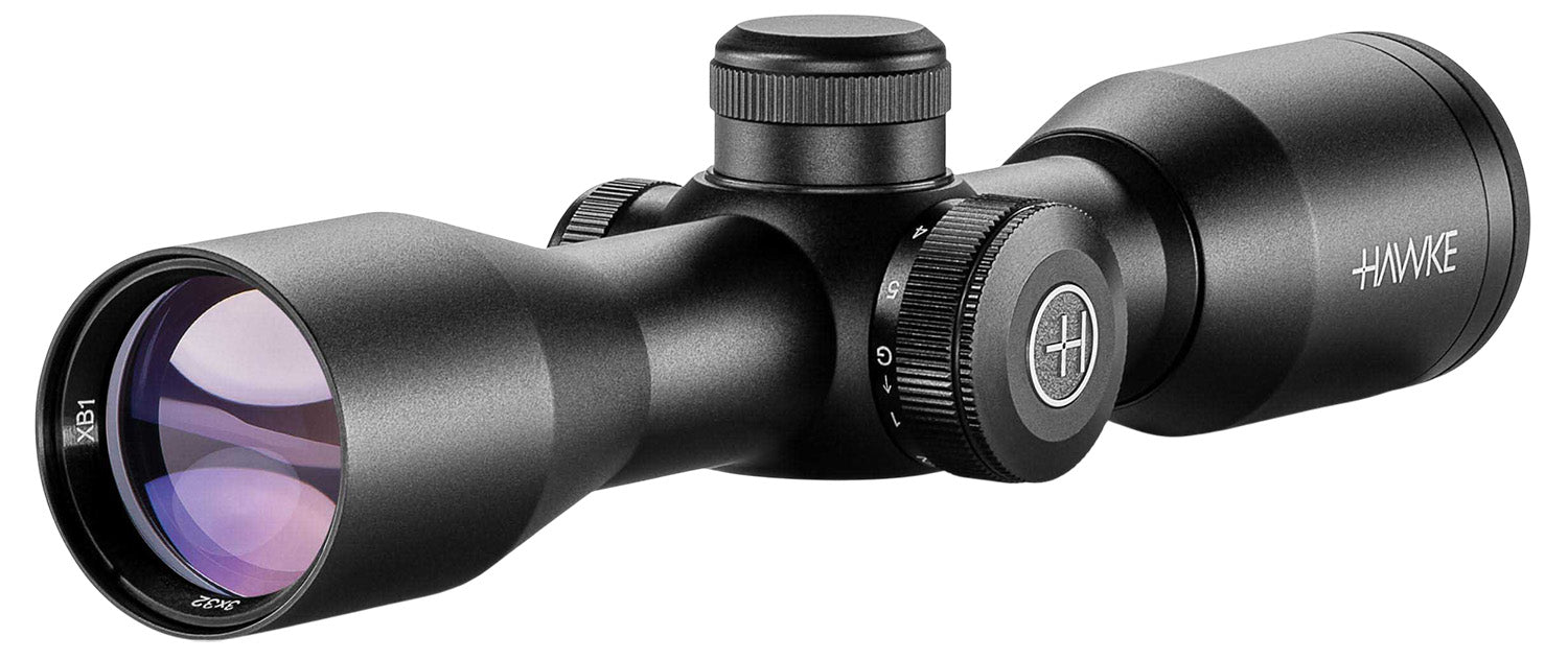Hawke Sport Optics 12211 XB Riflescope Black 3x32mm 1-Inch Tube Illuminated Red/Green XB SR Reticle