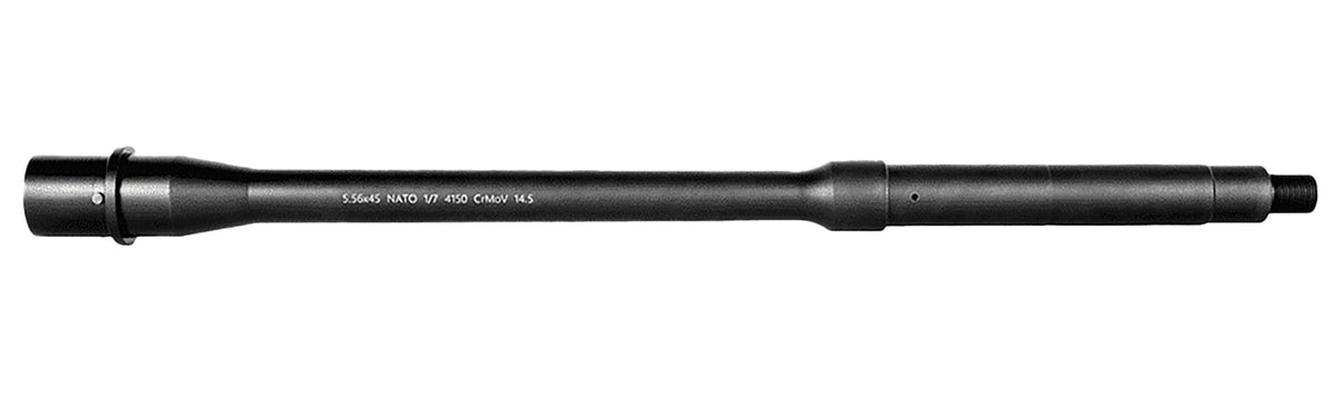 Lead & Steel LS556GOV-MID-14.5 5.56mm 14.50" Government Profile AR Barrel M4 Feed Ramps