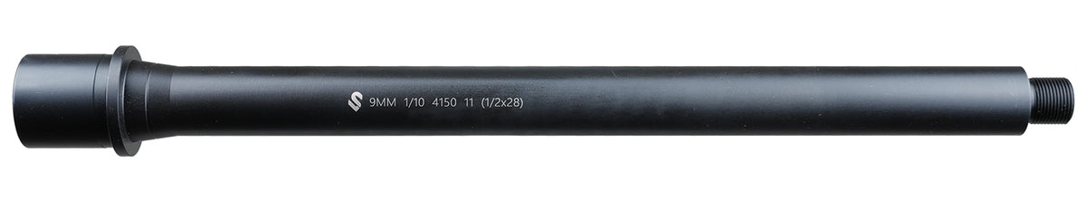 Lead & Steel LS9MM113-28 AR9 9mm 11.3" Black Nitride Barrel 1/2x28 Thread