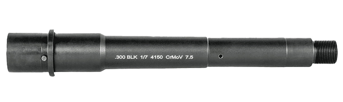Lead & Steel LS300-7.5 300 Blackout 7.50" Government Profile Barrel M4 Feed Ramps