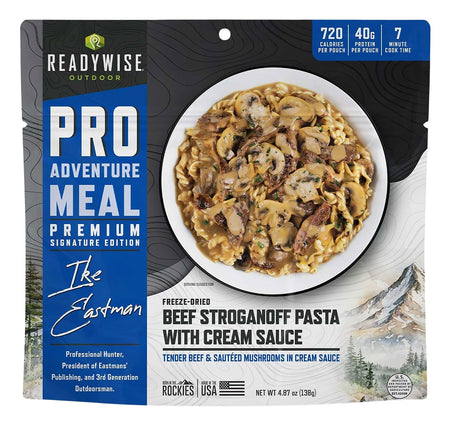 Wise Foods RW05402 Pro Meal Beef Stroganoff 2-Serving Pouch 6 Per Case