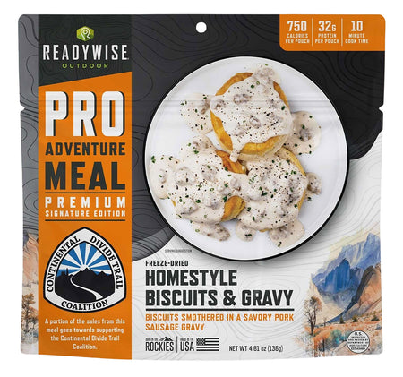 Wise Foods RW05403 Pro Meal Biscuits and Gravy 2-Serving Pouch 6 Per Case