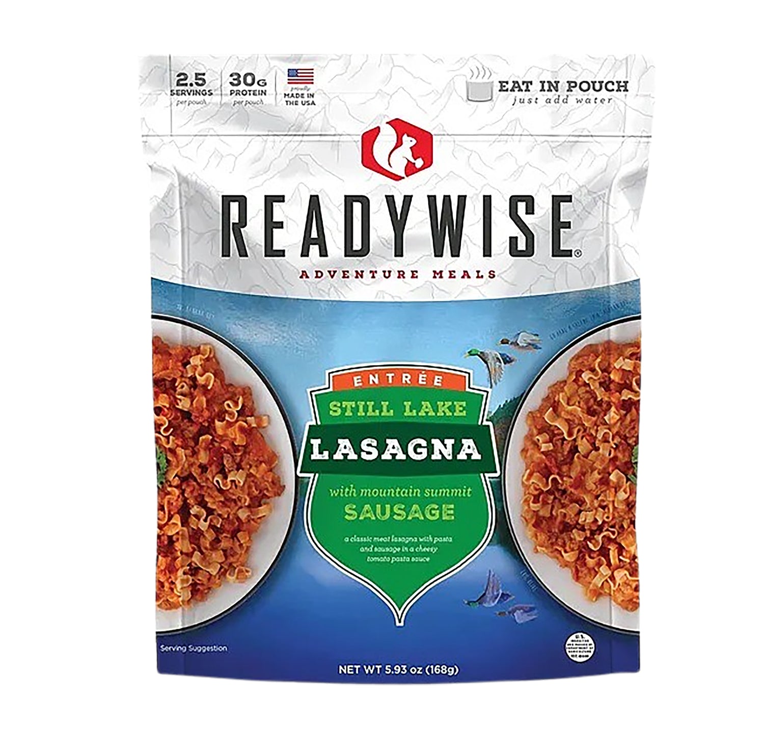 Wise Foods RW05808 Lasagna with Beef 2-Serving Pouch 6 Per Case