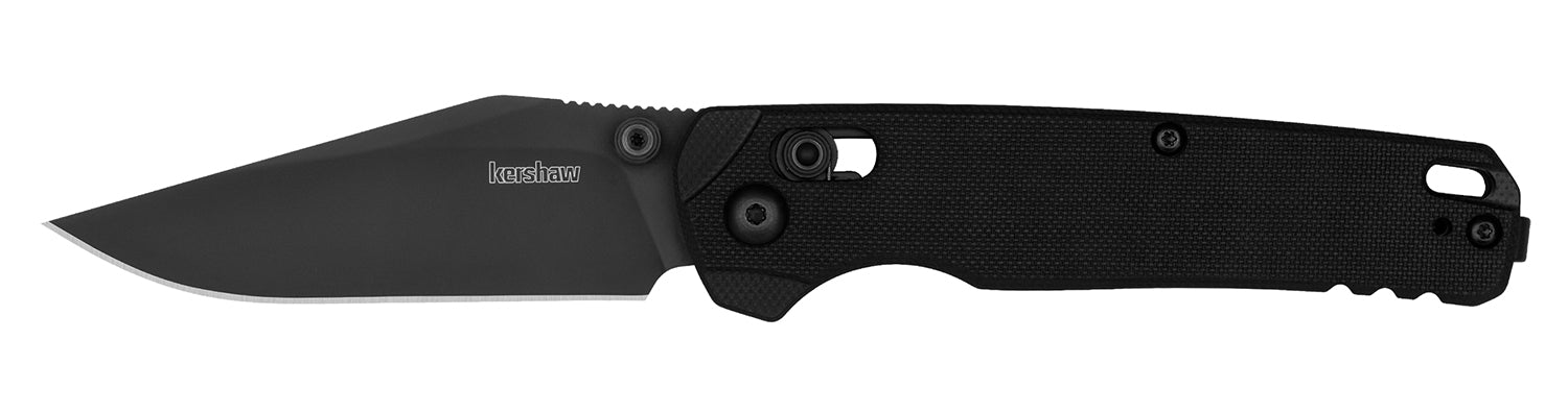 Kershaw 6106BLK Bel Air 3.05" Folding Clip Point Plain Black PVD CPM MagnaCut Steel Blade Black Textured G10 Handle