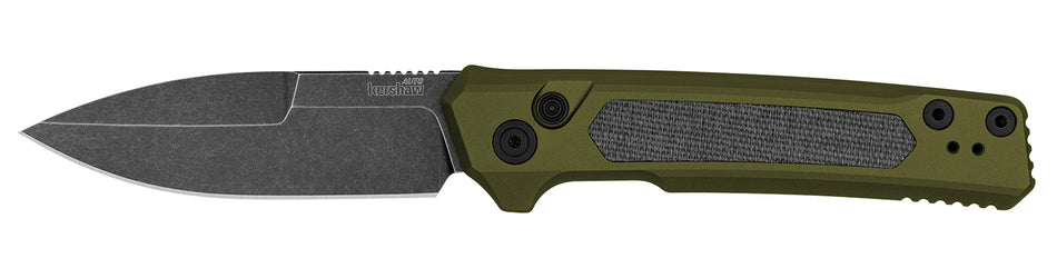 Kershaw 7205 Launch 22 Automatic 3.45" Folding Spear Point Plain CPM MagnaCut Steel Blade OD Green Aluminum Handle