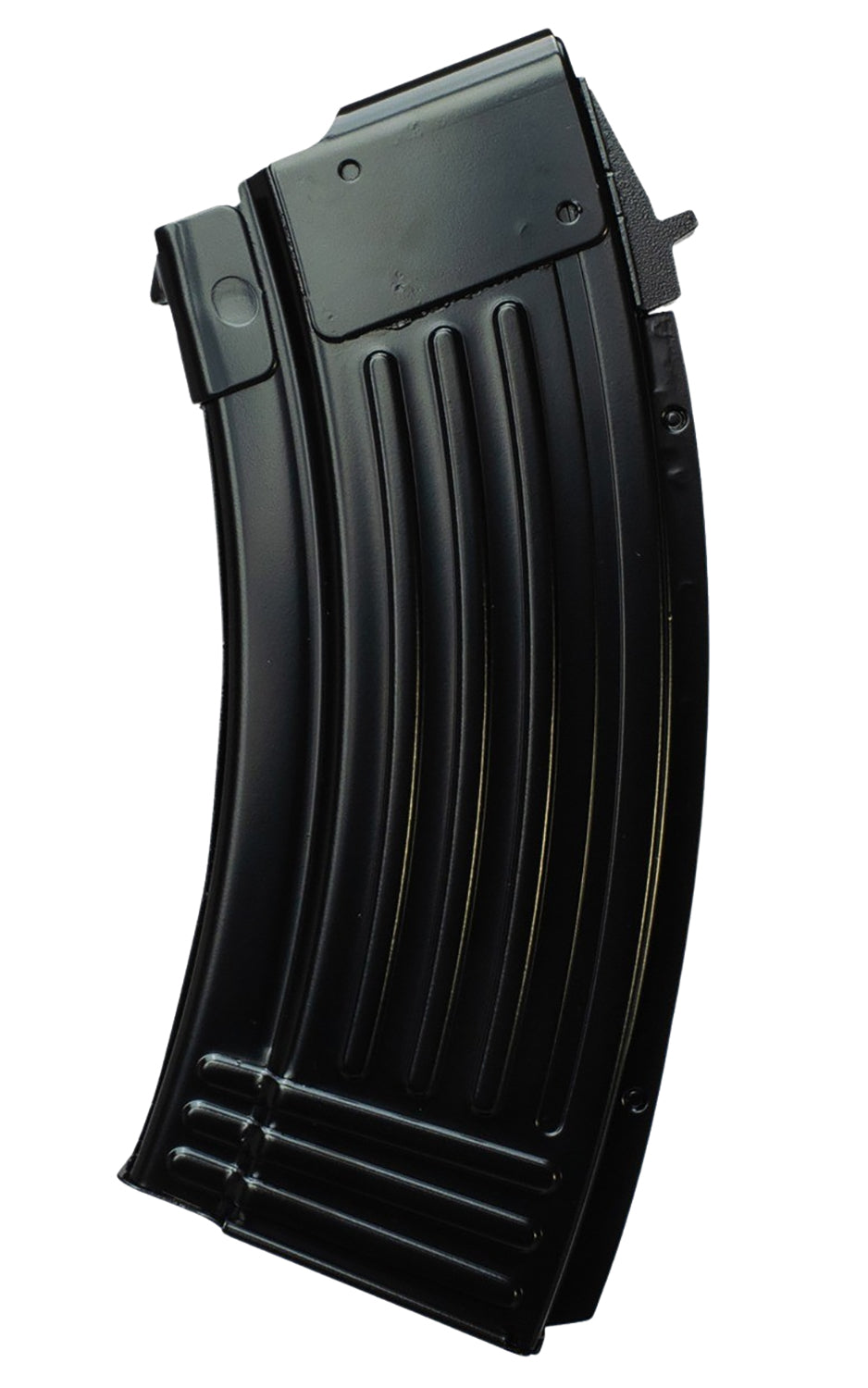 Global Ordnance 20-Round Fully Ribbed 7.62x39mm AK-47 Black Steel Magazine