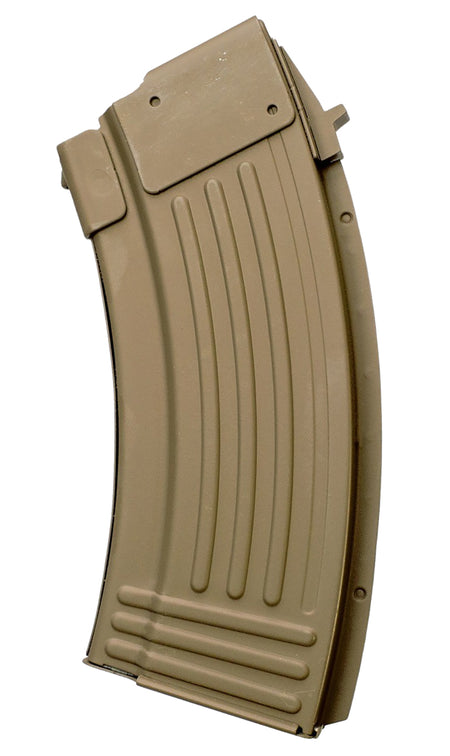 Global Ordnance 20rd 7.62x39mm AK-47 Fully Ribbed Rifle Magazine FDE Steel