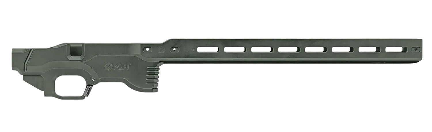 MDT ACC Premier Gen2 Chassis Base Cerakote Charcoal Green Aluminum for Ruger American Rimfire RH