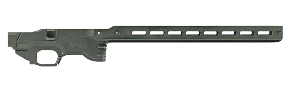MDT ACC Premier Gen2 Chassis Base Cerakote Charcoal Green Aluminum for Ruger American Rimfire RH