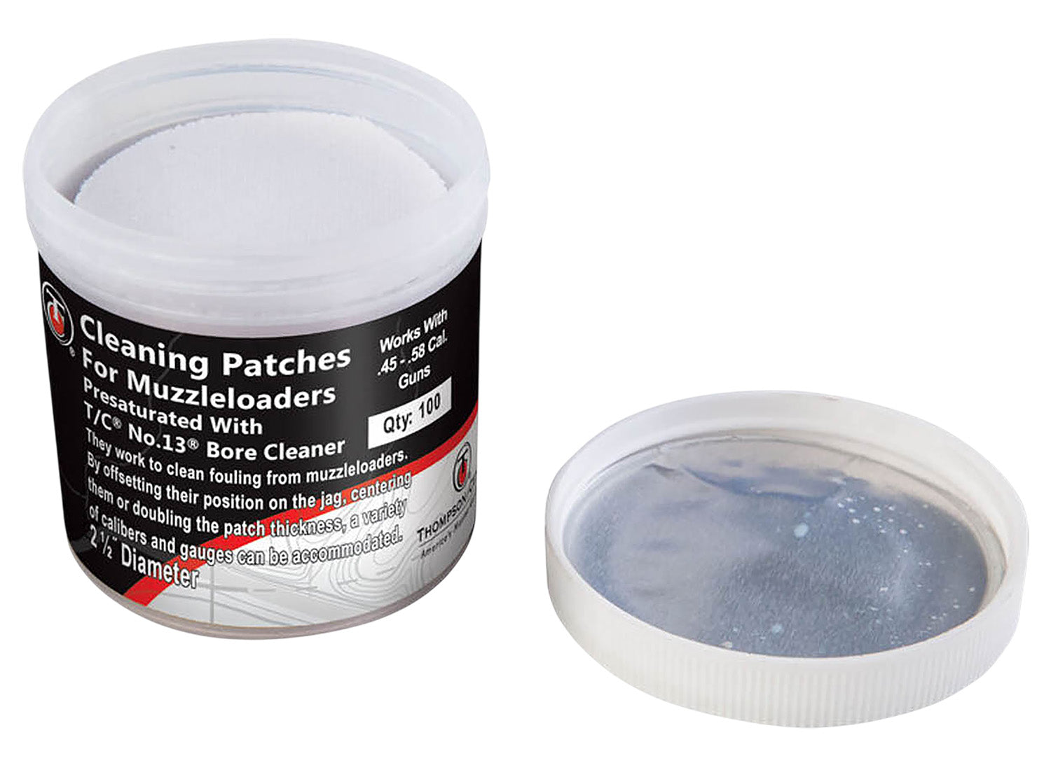 TCA 9036R Number 13 Bore Cleaner Patches 2.5 Inch 100 Count