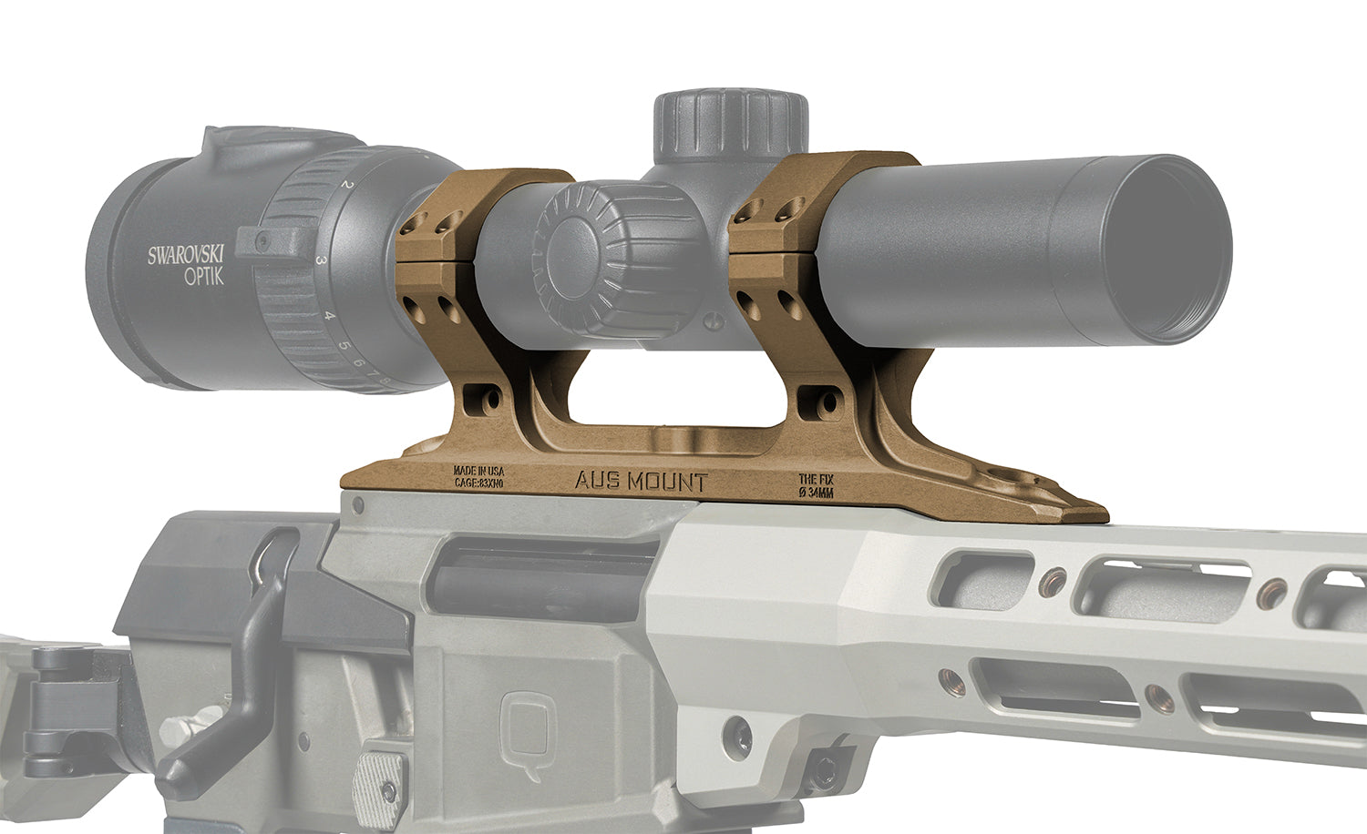 Q 100-323 AUS Direct Mount 34MM Diameter for The Fix FDE Finish