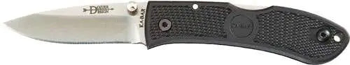 Ka-Bar Dozier Mini Folder 2.25in Black Drop Point with Pocket Clip