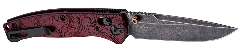 Hogue Mysto 3.4" Able Lock Folder Clip Point Stonewash Redstone