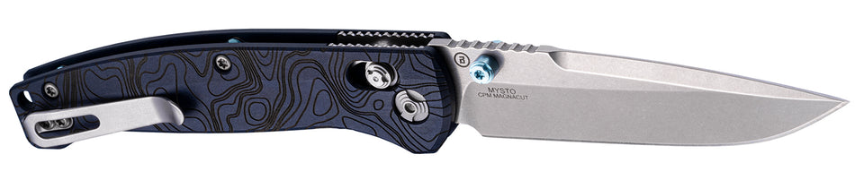 Hogue Mysto 3.4" Able Lock Folder Clip Point Blue Canyon Water