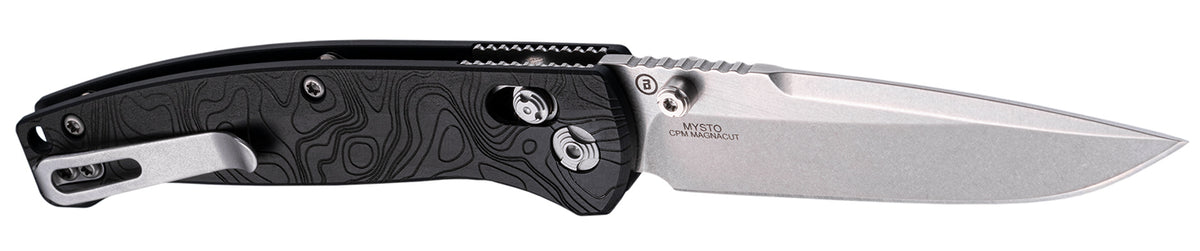 Hogue Mysto 3.4" Able Lock Folder Clip Point Black Diamond Metal