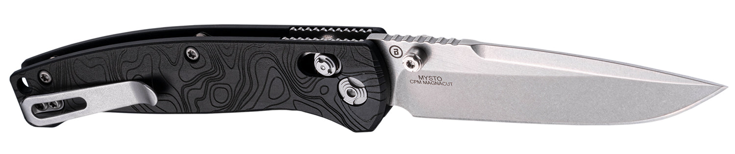 Hogue Mysto 3.4" Able Lock Folder Clip Point Black Diamond Metal