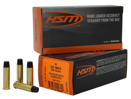 HSM  .357 Magnum 230 gr Solid ammo