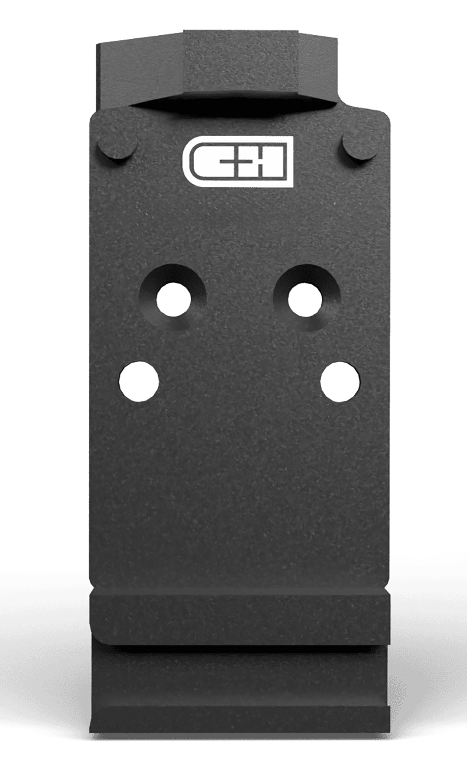 C&H Precision V4 Optic Mounting Plate, Steel, CZ Shadow 2 Dovetail, Trijicon RMR/SRO & Holosun, Black CZ-SDW2-RSH-GDT-ST