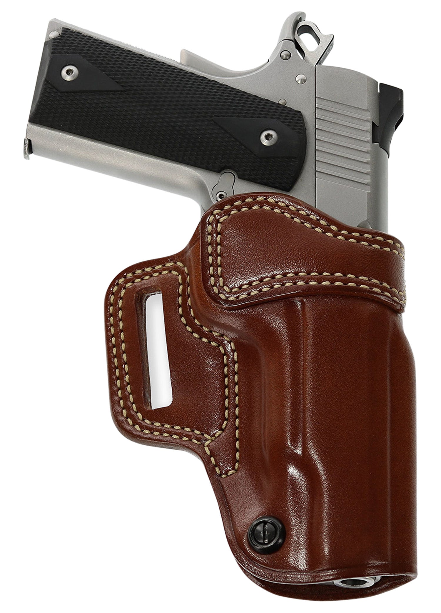 Galco AV266 Avenger OWB Tan Leather Belt Slide Holster Fits 4-4.25" 1911